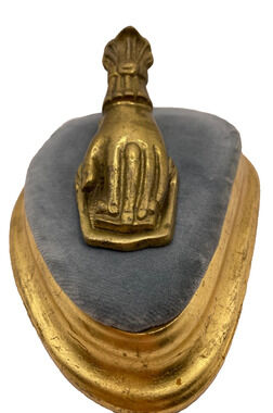 Vintage Brass Left Hand Letter/Paper Holder/Clip Made in Japan 4.75 Inches
